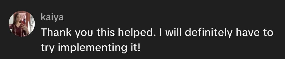 kaiya — thank you this helped